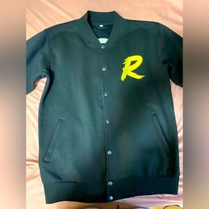 Custom text varsity jacket